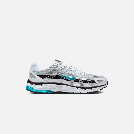 P-6000 - White / Dusty Cactus / Metallic Silver / Black