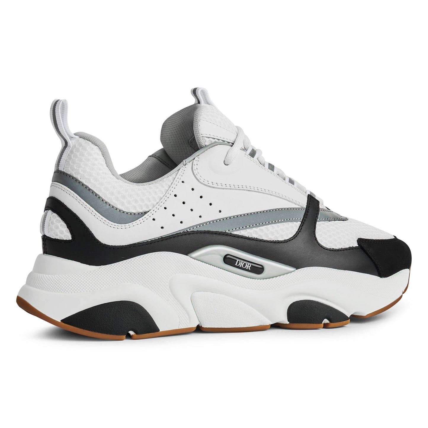 B22 Black White Silver Trainer